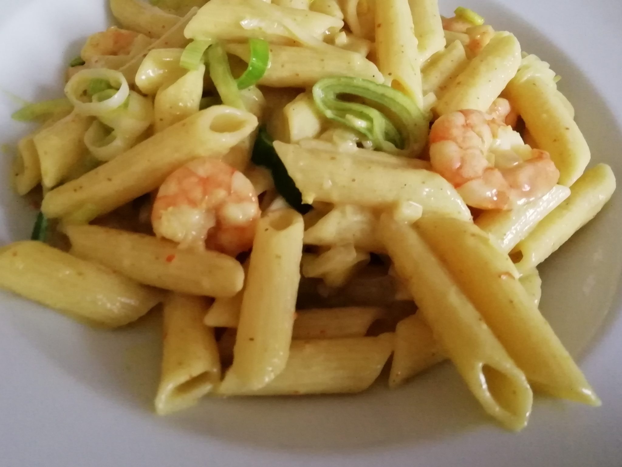 Curry-Penne mit Garnelen 🍤 | Andrea kocht.